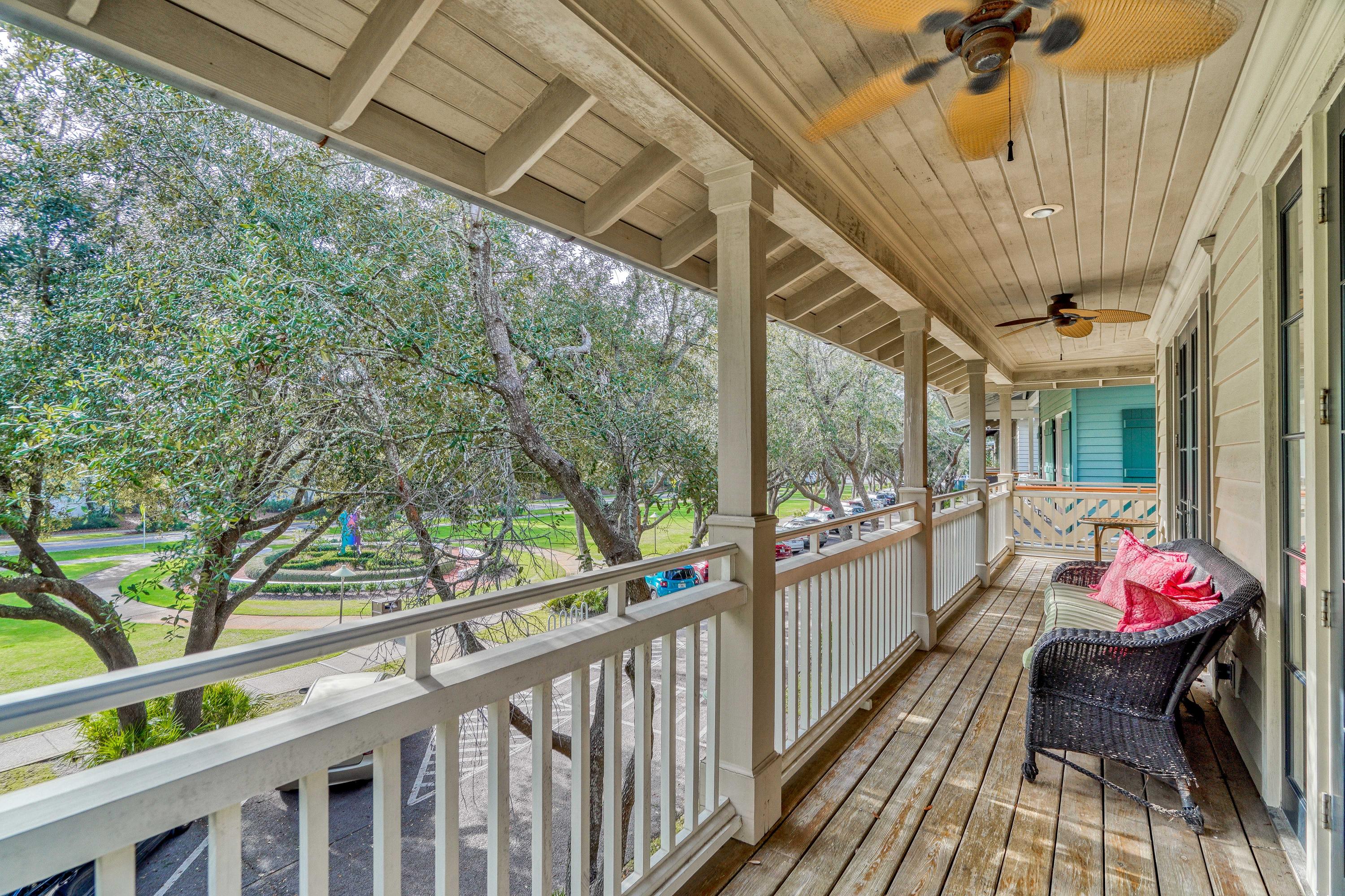 113 East Long Green Road Rosemary Beach, FL 32461 - Photo 54 of 54 a view of balcony with couch and wooden floor