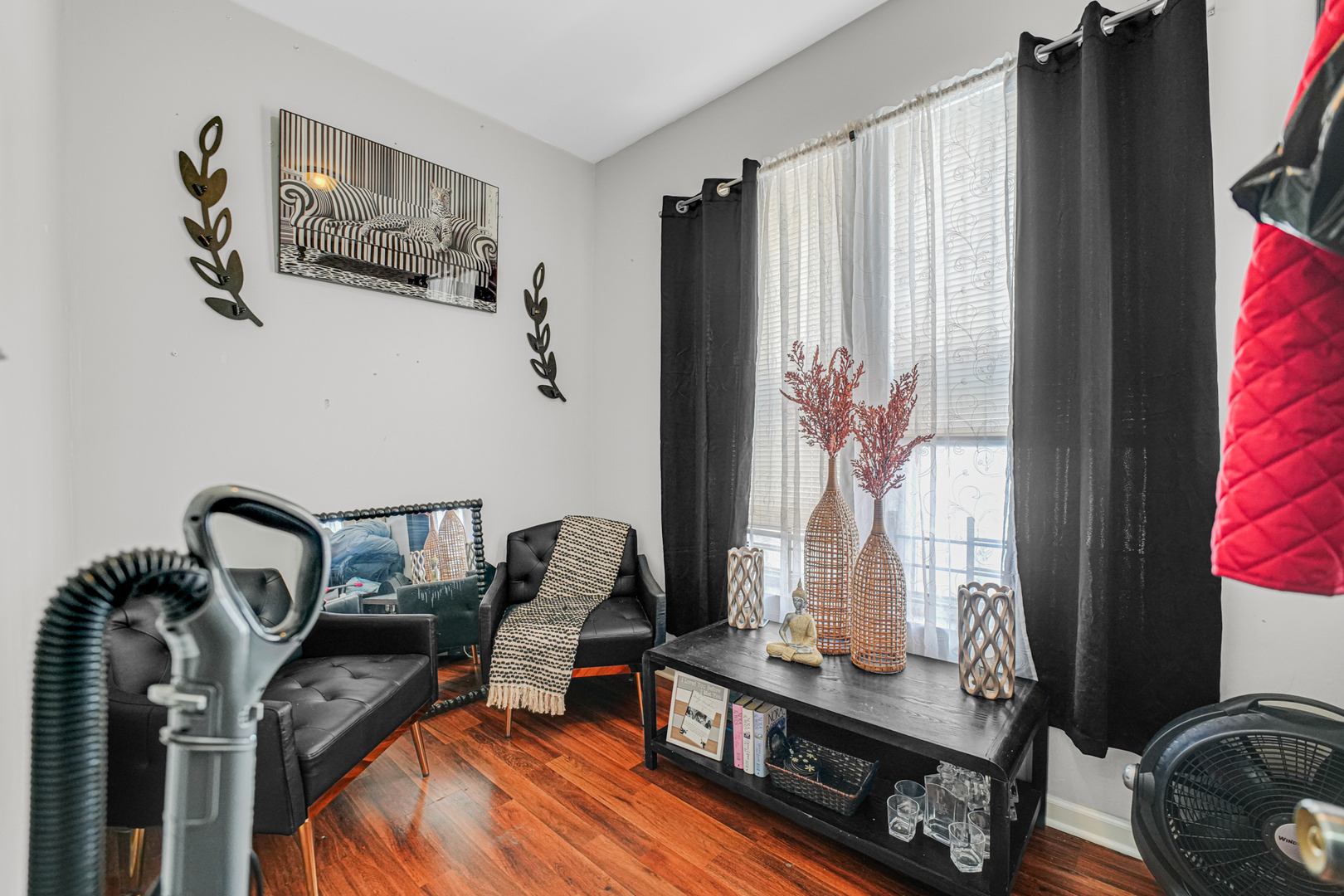 7222 South Rhodes Avenue Chicago, IL 60619 - Photo 7 of 22 a view of a workspace with furniture and a window