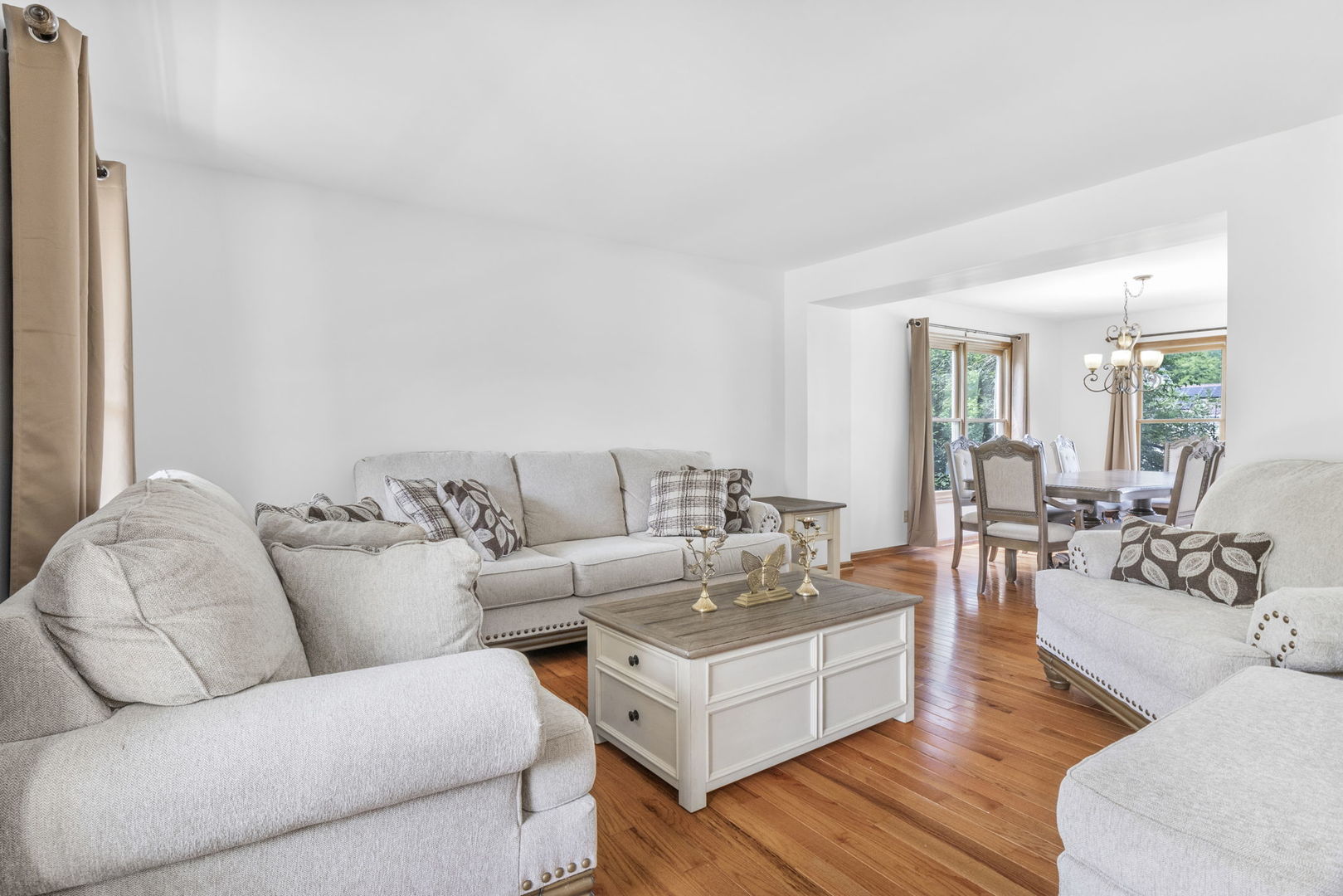 5207 Sunmeadow Drive Plainfield, IL 60586 - Photo 5 of 32 a living room with furniture wooden floor and a large window