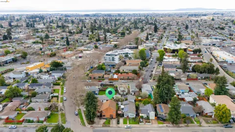 an aerial view of a city