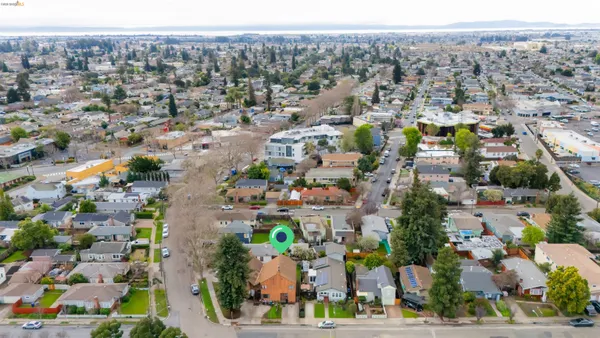an aerial view of a city