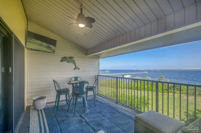 a view of ocean and sunset