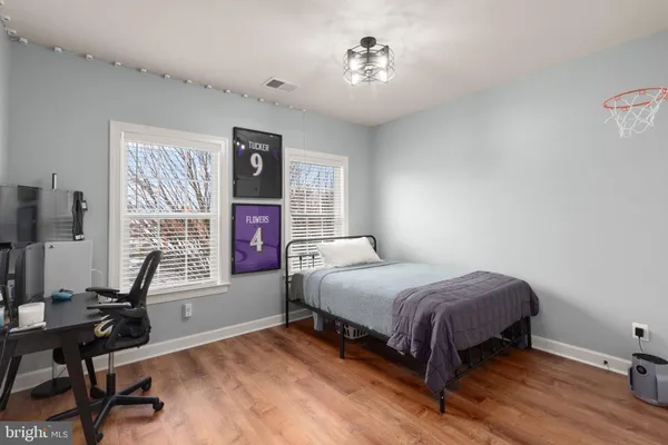 a view of a bedroom