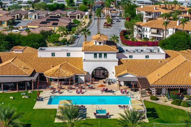 an aerial view of multiple houses