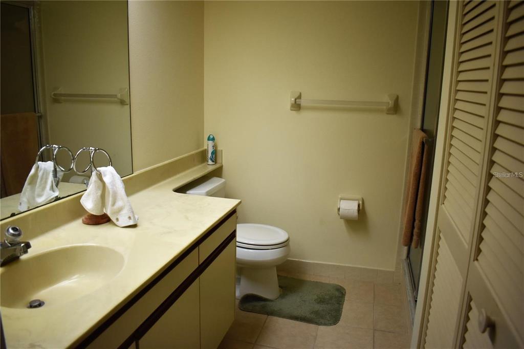 1716 Golf View Drive, Unit 1716 Tarpon Springs, FL 34689 - Photo 17 of 32 a bathroom with a sink and a toilet