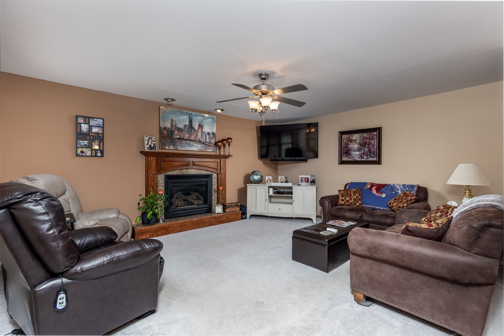 3622 East 1769th Road Ottawa, IL 61350 - Photo 13 of 42 a living room with furniture and a fireplace