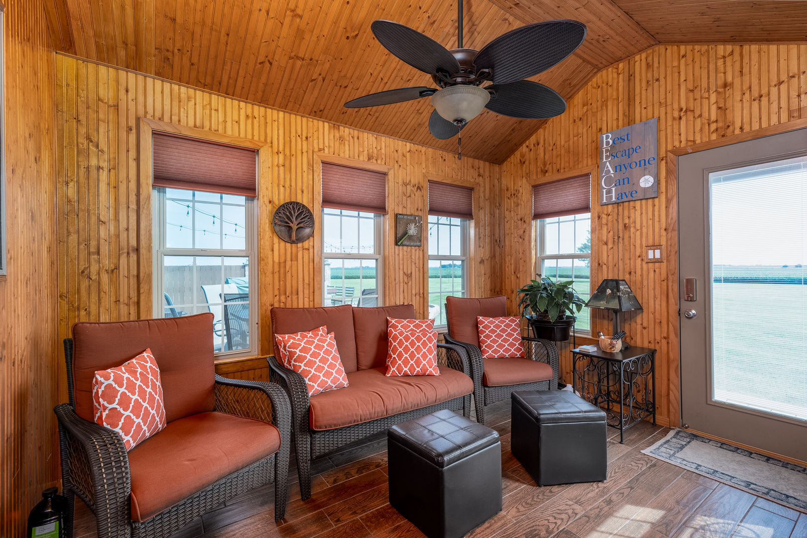 3622 East 1769th Road Ottawa, IL 61350 - Photo 14 of 42 a living room with furniture a ceiling fan and a window