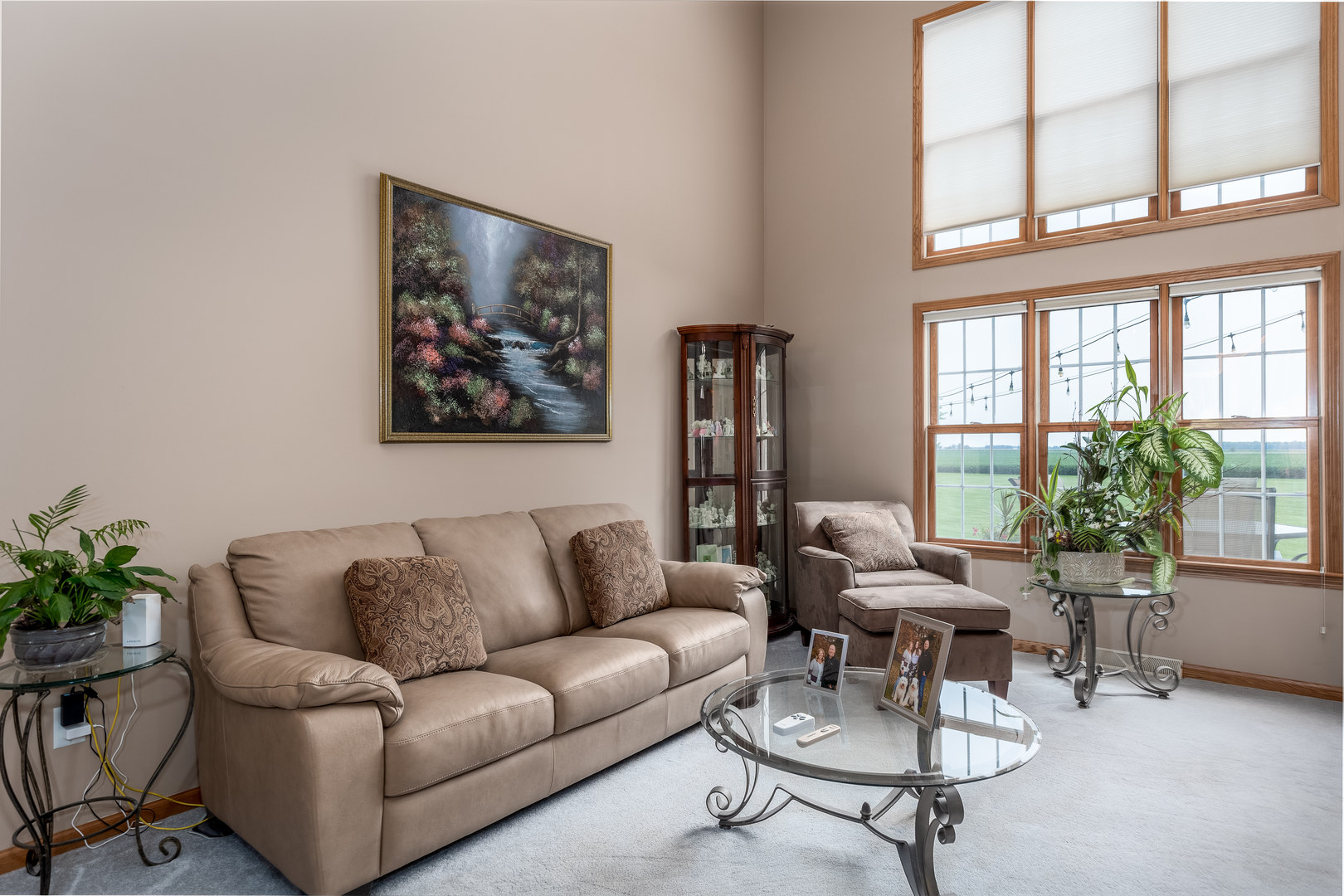 3622 East 1769th Road Ottawa, IL 61350 - Photo 6 of 42 a living room with furniture and floor to ceiling windows