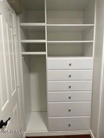 a view of hallway with shower