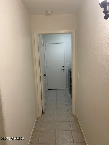 an empty room with closet