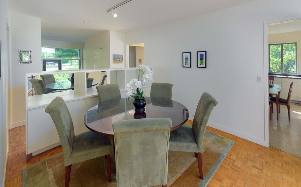 105 Trapelo Road Lincoln, MA 01773 - Photo 8 of 34 a view of a dining room with furniture and wooden floor