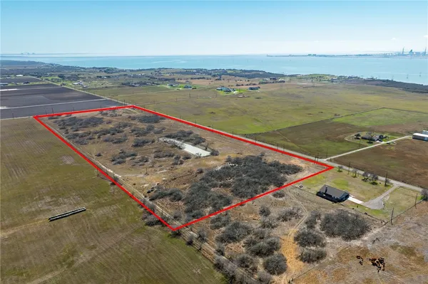 a view of an ocean and beach