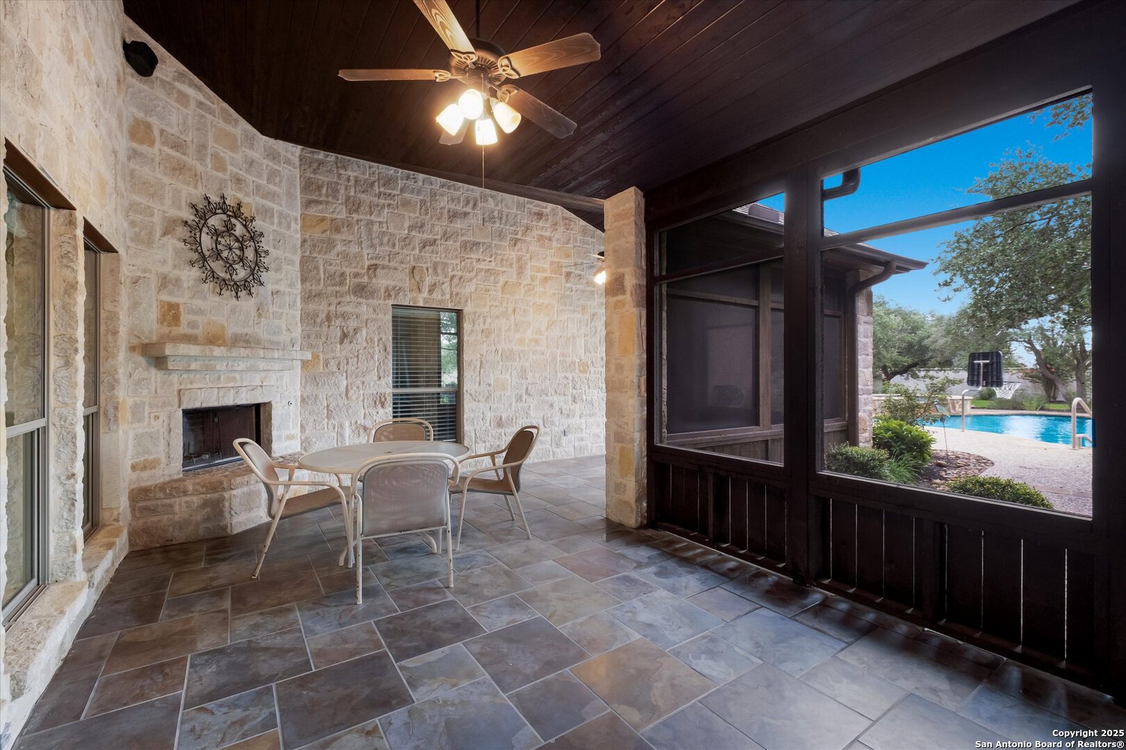 611 Ridge San Antonio, TX 78258 - Photo 31 of 42 a view of a porch with furniture and fireplace