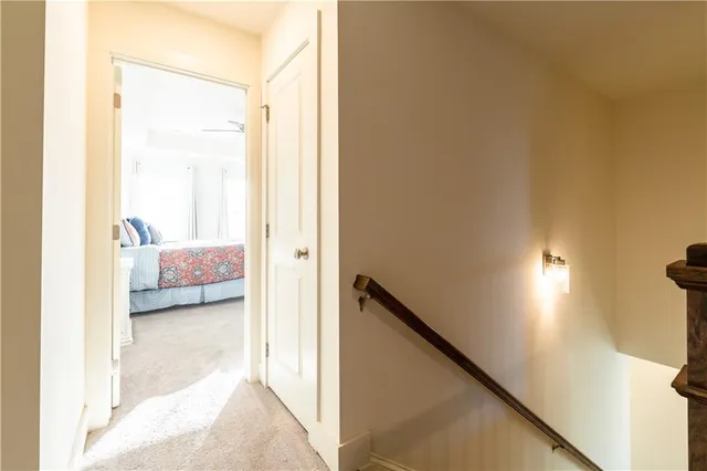 a view of bedroom and bathroom