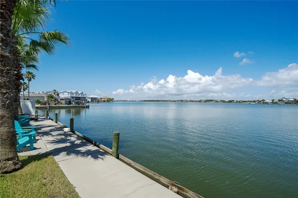 a view of a lake from a balcony