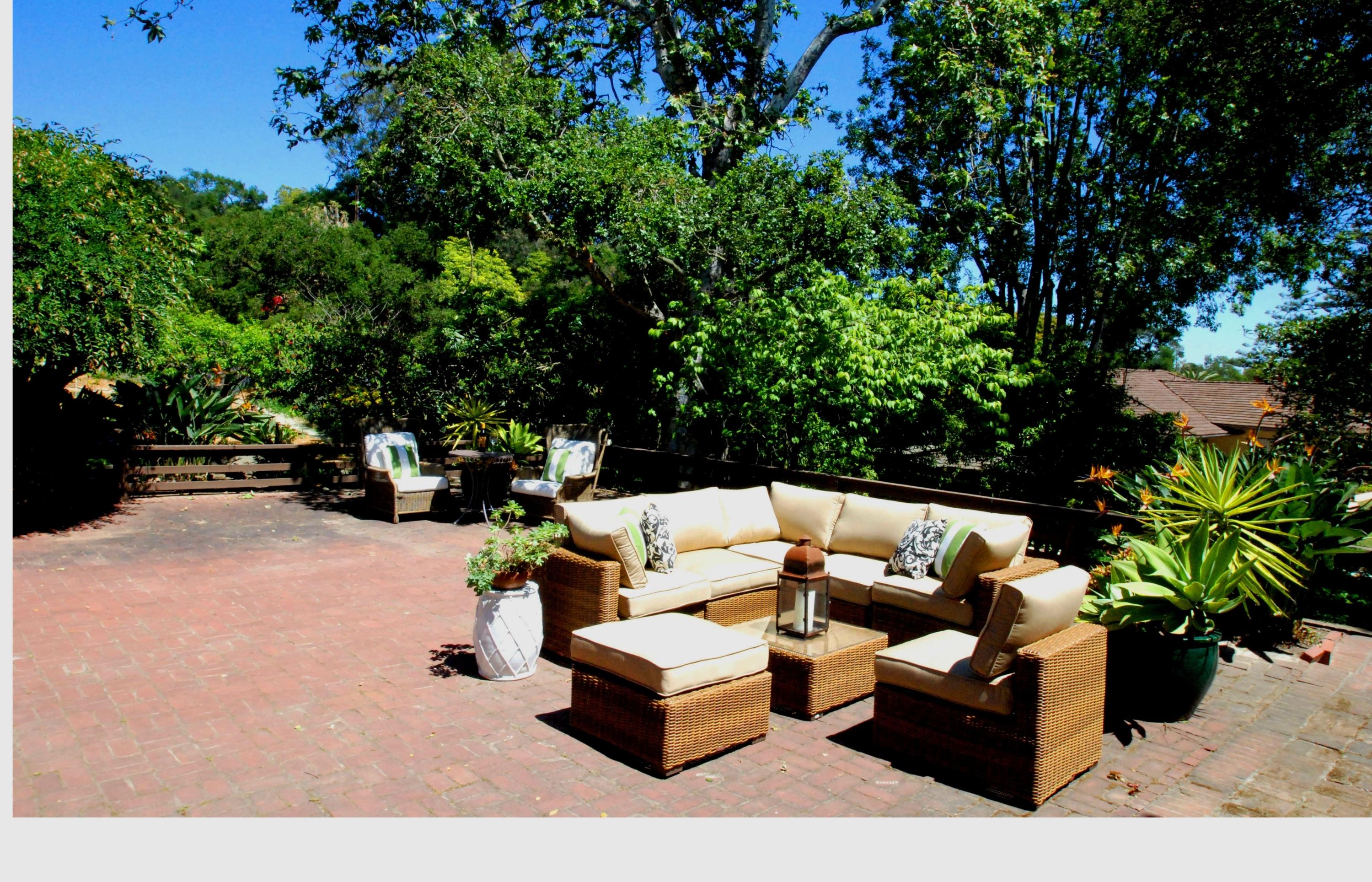 1401 Hillcrest Road Santa Barbara, CA 93103 - Photo 5 of 20 GRAND BRICK ENTRANCE PATIO