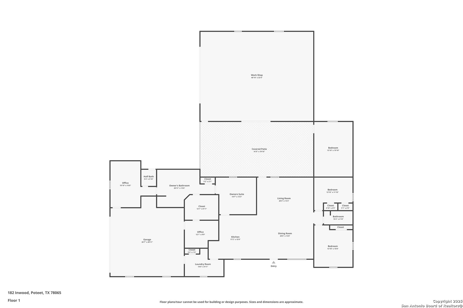 182 Inwood Poteet, TX 78065 - Photo 45 of 45 a picture of floor plan