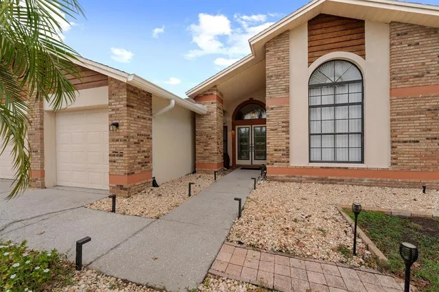 a front view of a house