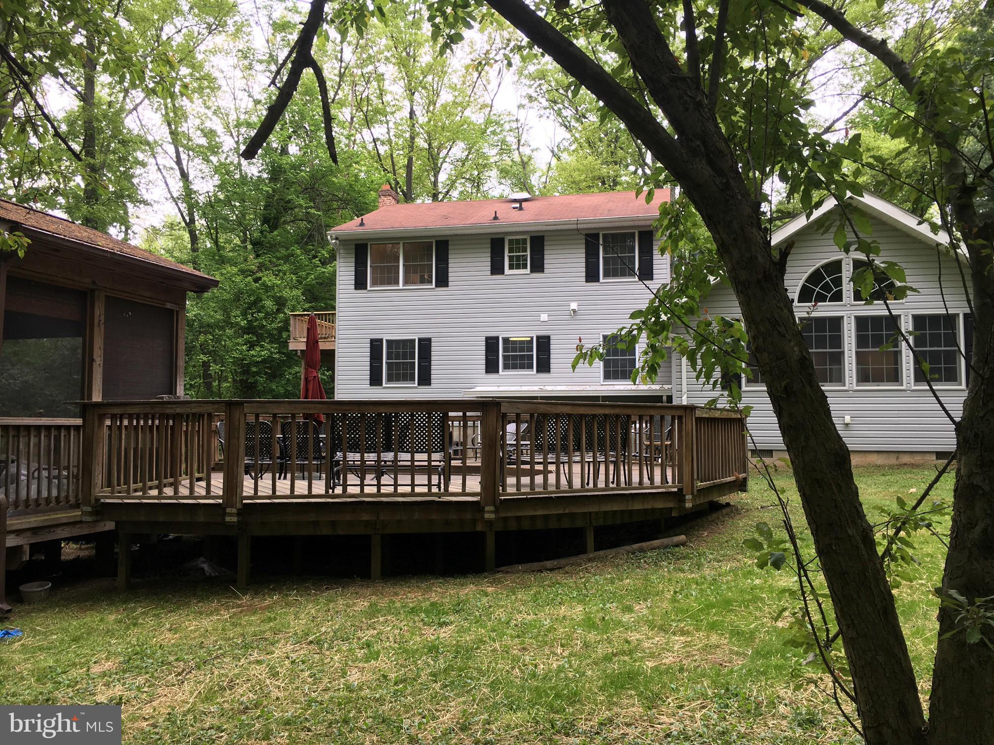 2631 Meredith Road White Hall, MD 21161 - Photo 4 of 30 Back Yard & Deck with Screened Gazebo