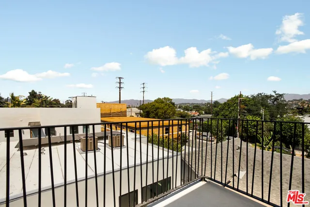 a view of city from balcony