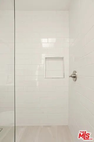 a close up view of shower