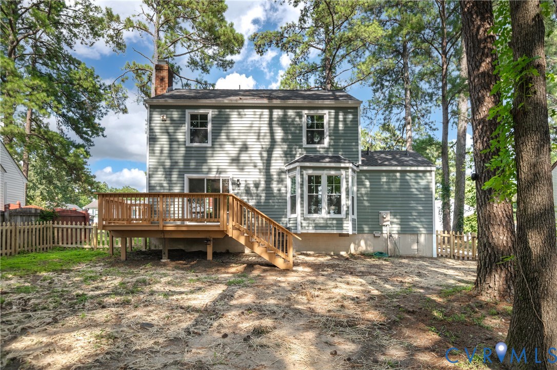 8928 Hawkbill Road North Chesterfield, VA 23237 - Photo 42 of 50 Rear exterior with horizontal siding, a bay window