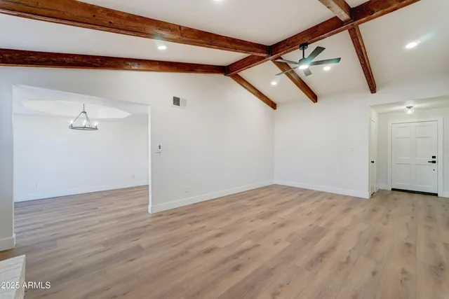 a view of an empty room