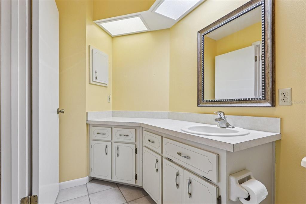305 Brigadoon Circle Leesburg, FL 34788 - Photo 23 of 38 a bathroom with a sink and a mirror