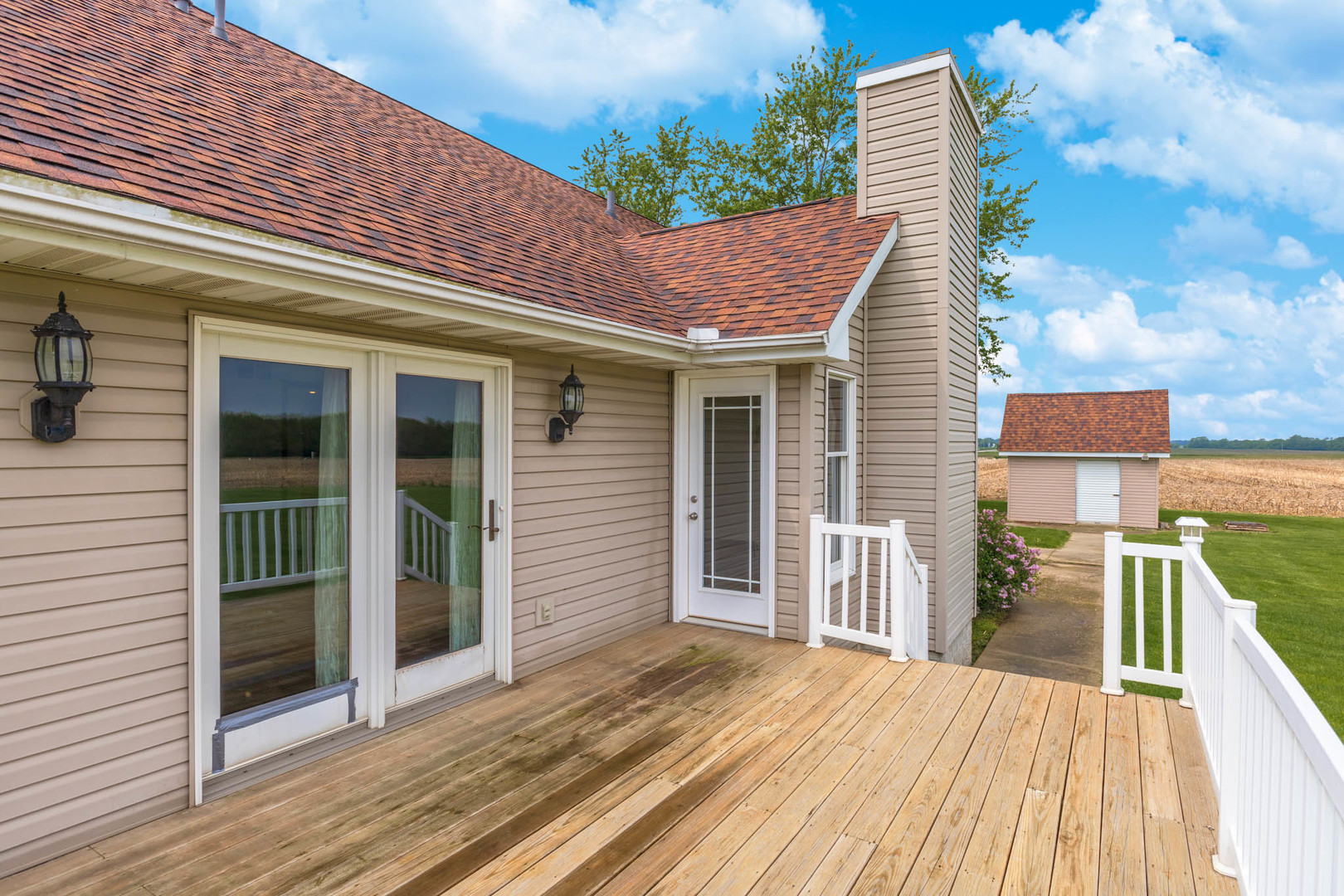 9375 East 3000 N Road Cornell, IL 61319 - Photo 31 of 39 a view of a house with a patio