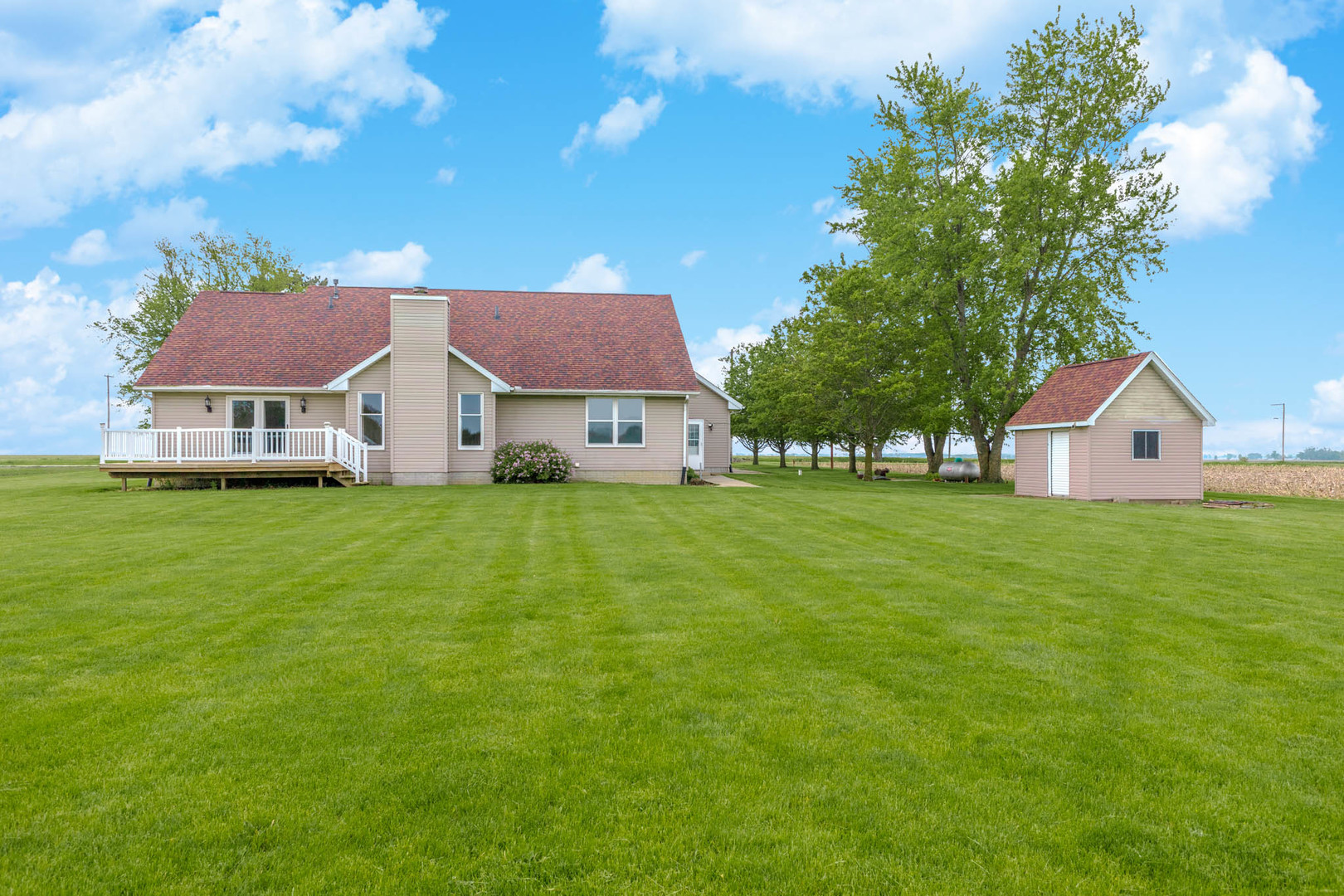 9375 East 3000 N Road Cornell, IL 61319 - Photo 33 of 39 a view of a house with a yard