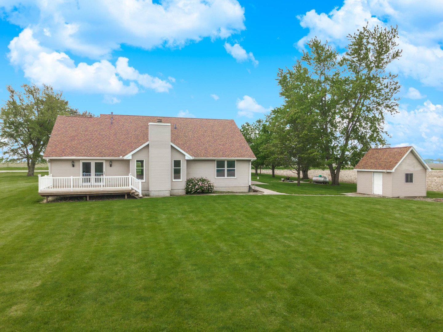9375 East 3000 N Road Cornell, IL 61319 - Photo 39 of 39 a view of a house with a big yard