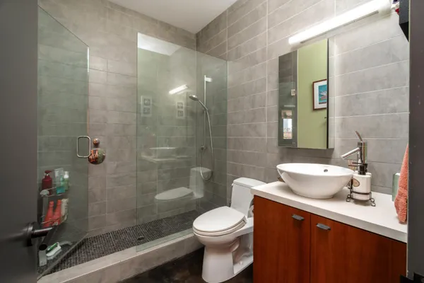 a bathroom with a sink and a toilet