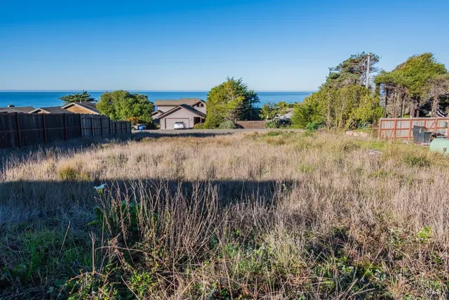 a view of a lake with a house in the background