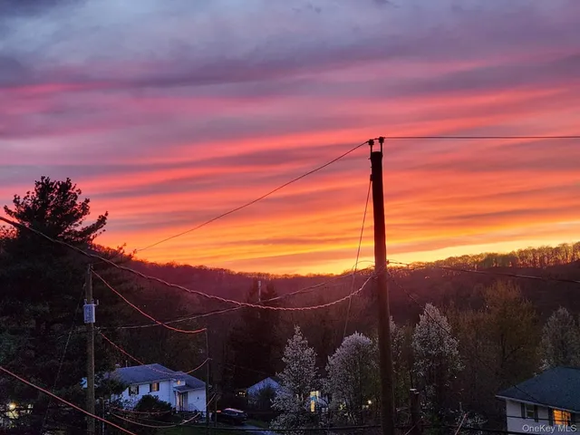 a view of a sky from balcony