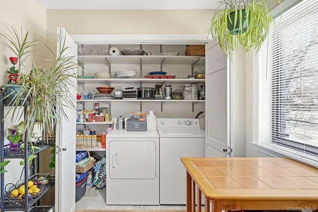 a room with storage and utility