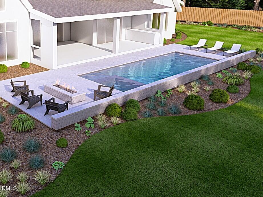 6448 Sanctuary Falls Drive Raleigh, NC 27614 - Photo 4 of 43 Pool Rendering 1