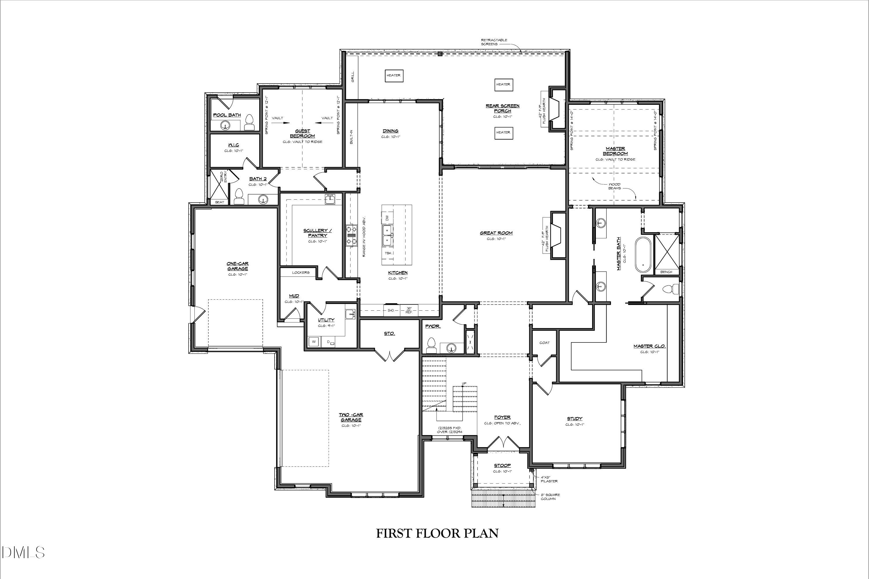 6448 Sanctuary Falls Drive Raleigh, NC 27614 - Photo 42 of 43 SFL - Lot 1 Floorplan_First Floor