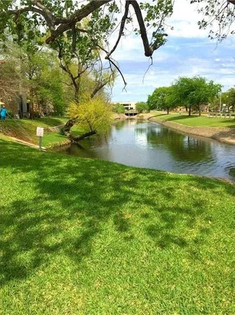a view of a park with a big yard
