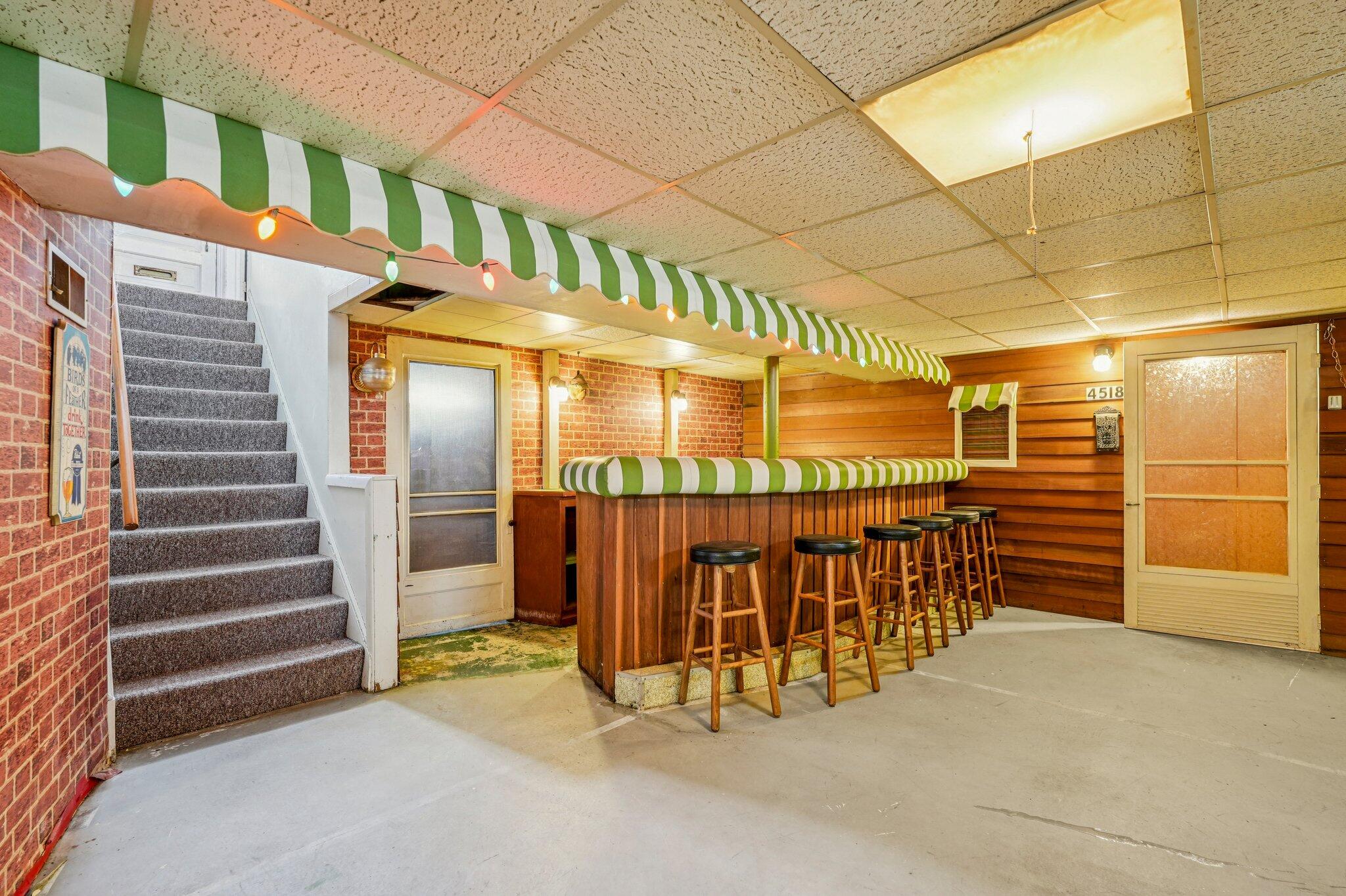 4518 North 68th Street Milwaukee, WI 53218 - Photo 23 of 34 Vintage Milwaukee basement bar!