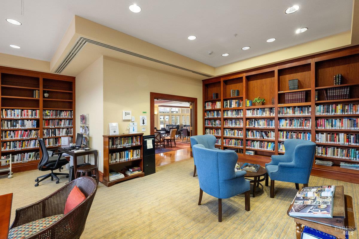400 Deer Valley Road, Unit 4D San Rafael, CA 94903 - Photo 31 of 50 Library in the clubhouse has a section of books with published authors that lived at Smith Ranch Homes!