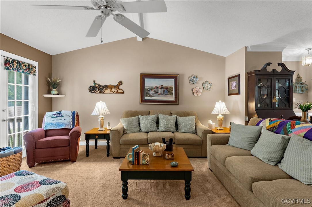 2655 Dorset Ridge Road Powhatan, VA 23139 - Photo 46 of 50 Living area featuring ceiling fan, light colored c