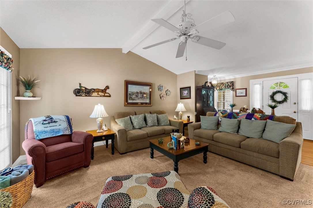 2655 Dorset Ridge Road Powhatan, VA 23139 - Photo 47 of 50 Living area featuring light colored carpet and a c