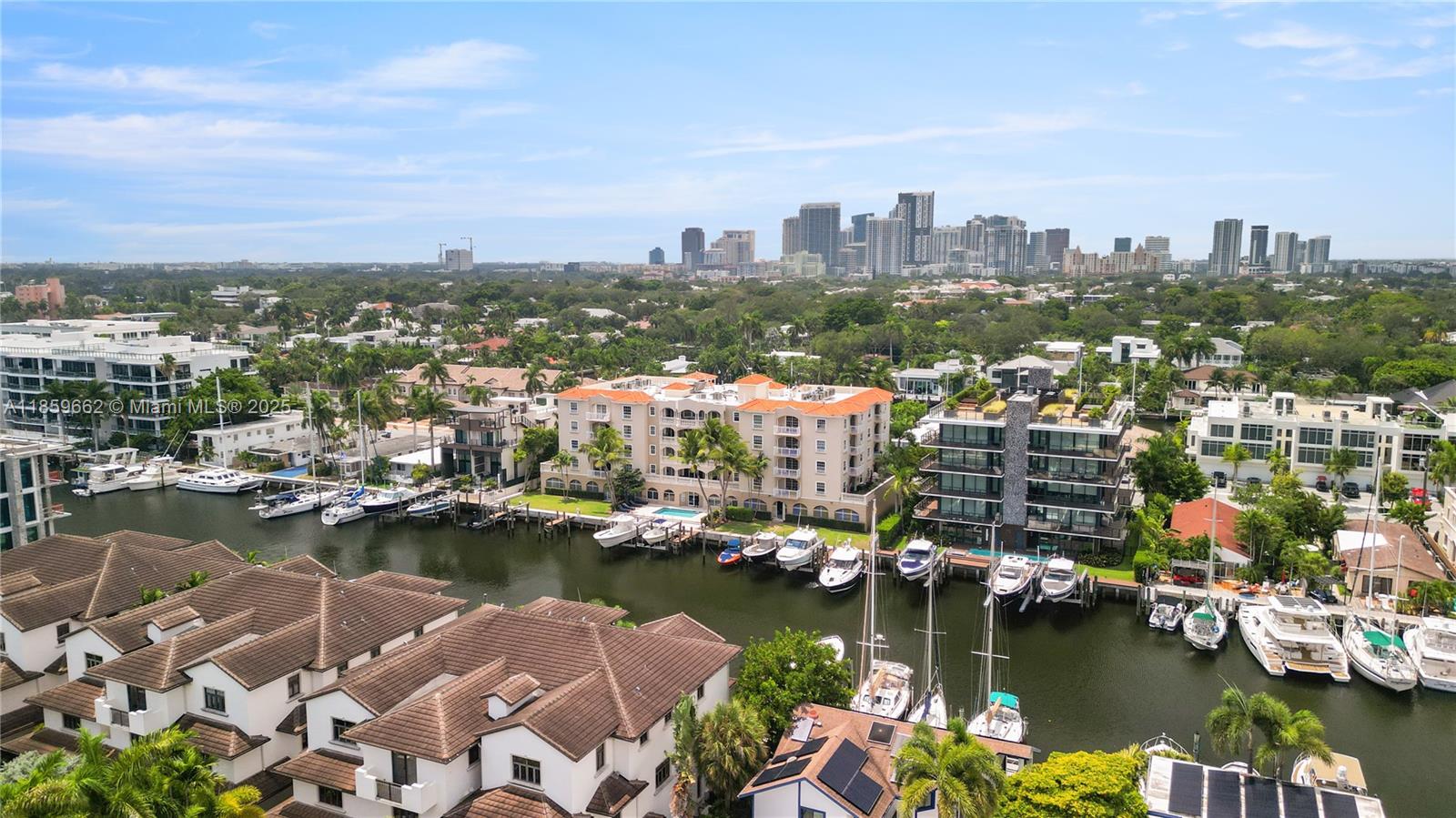 110 Hendricks Isle, Unit 13 Fort Lauderdale, FL 33301 - Photo 65 of 80 an aerial view of a city with lake view