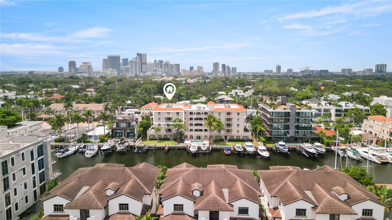110 Hendricks Isle, Unit 13 Fort Lauderdale, FL 33301 - Photo 67 of 80 a view of a city and lake