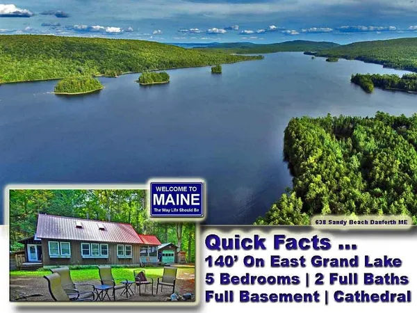 $424,500 | 638 Sandy Beach Road, Danforth, ME 04424