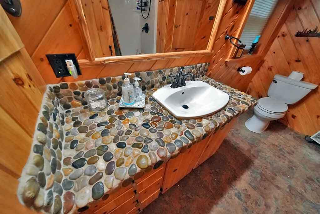 638 Sandy Beach Road Danforth, ME 04424 - Photo 62 of 94 lake-home-stone-vanity