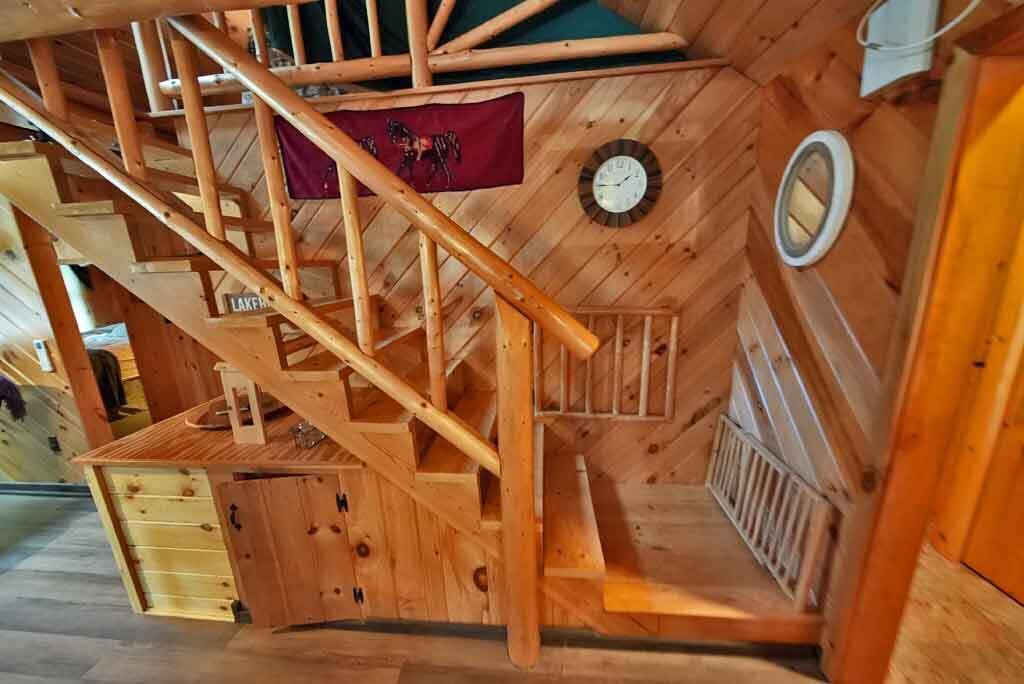 638 Sandy Beach Road Danforth, ME 04424 - Photo 64 of 94 lake-home-open-staircase