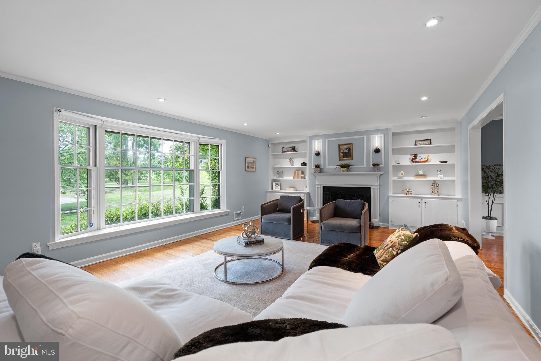 1635 Thomas Road Wayne, PA 19087 - Photo 13 of 52 Wood burning fireplace surrounded by built ins