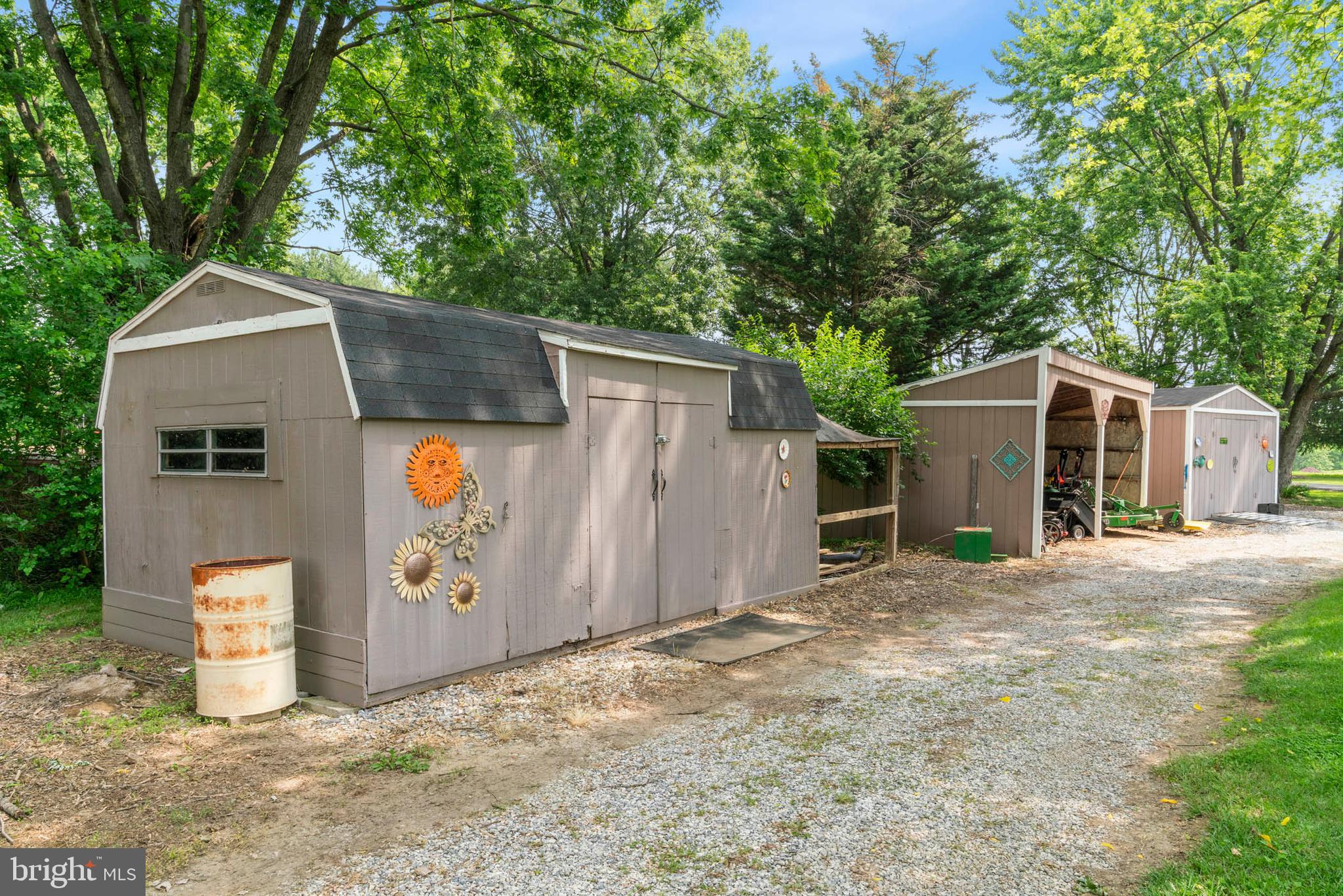 1392 Wakefield Valley Road New Windsor, MD 21776 - Photo 97 of 144 Three storage sheds along the stone drive