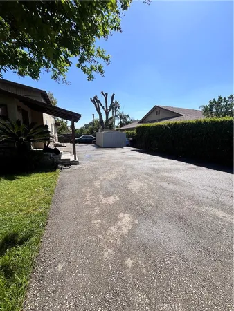 a outdoor space with lots of green space